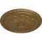 Ekena Millwork Richmond Ceiling Medallion (Fits Canopies up to 2 5/8"), Hand-Painted Pale Gold, 18"OD x 1 3/8"P CM18RIPAS - alternate 2